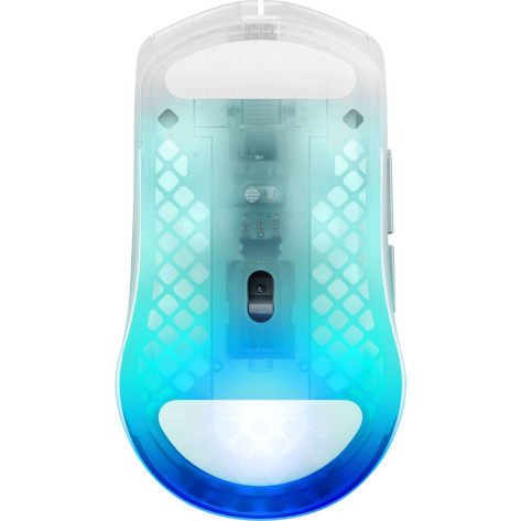 Гейминг мишка SteelSeries - Aerox 3 WL Gen 2, оптична, безжична, Ghost